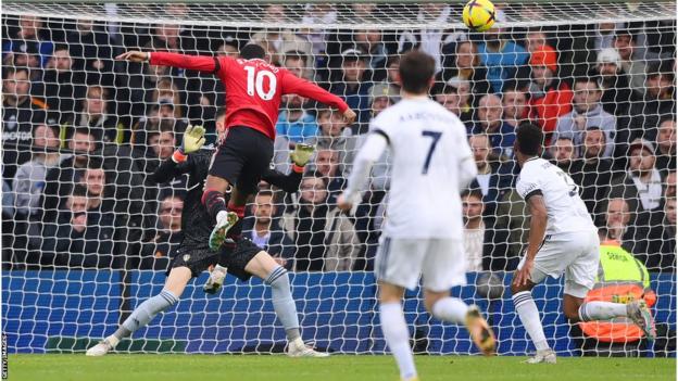 Leeds United 0-2 Manchester United: Marcus Rashford sets visitors on way to victory - BBC Sport